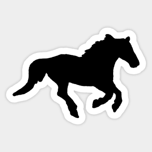 Galloping horse shadow Sticker